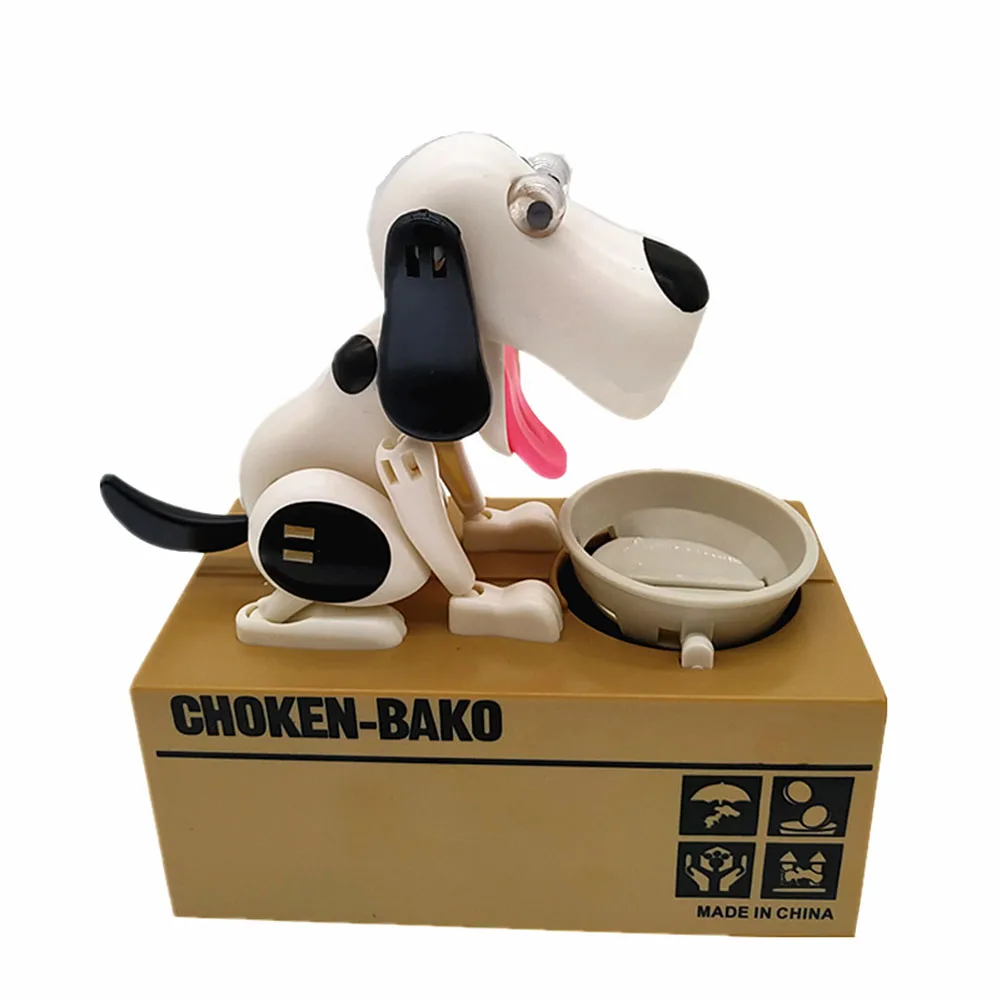 

Home Decor Cartoon Robotic Dog Steal Coin Bank Electronic Piggy Banks Money Saving Box Kids Gift Automated Money Boxes Creative