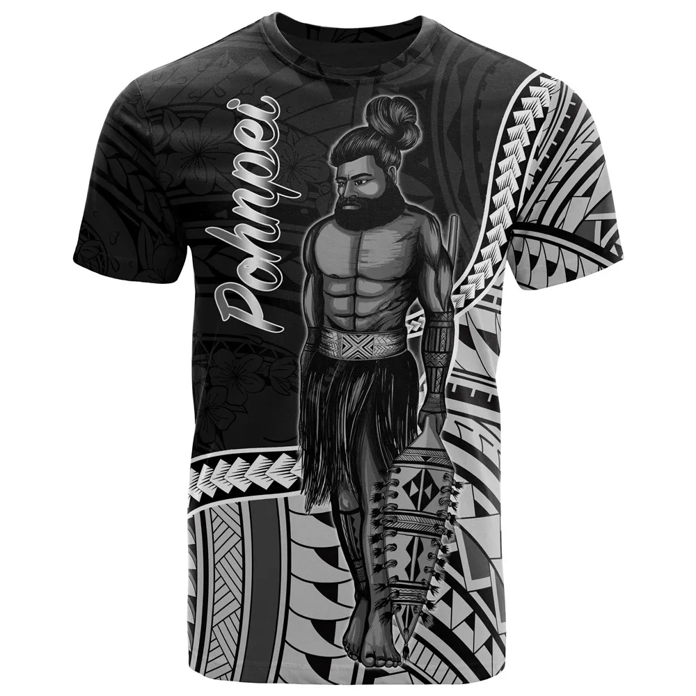 

Новинка, летняя футболка большого размера с 3D-принтом в стиле понпей, полинезийская культура, родной остров, стиль Харадзюку, уличная одежда с коротким рукавом