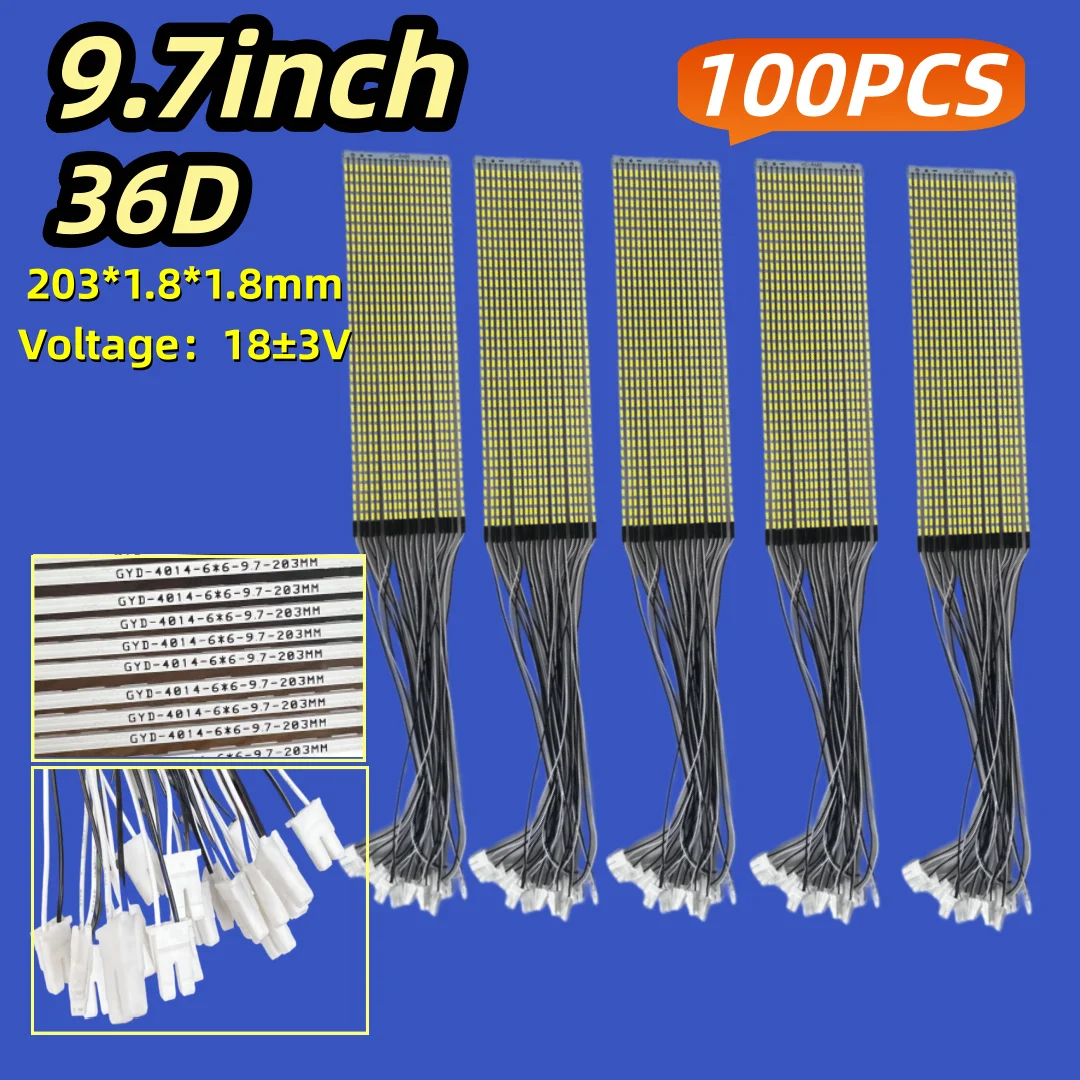 

Светодиодная лента подсветки для автомобильных навигационных дисплеев 9.7/10.1 дюймов или внутреннего освещения салона (203ММ 36D)