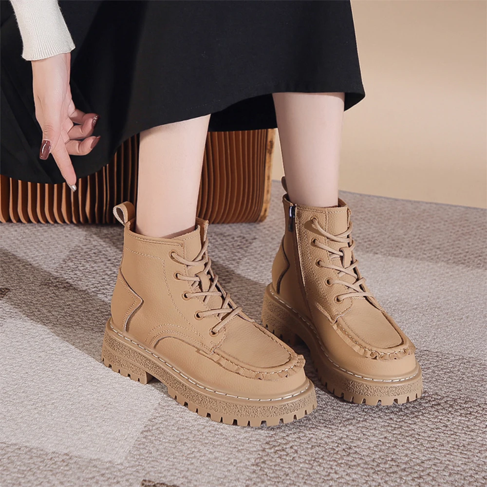 Martin boots women 2023 shoes everything cool trend laser leather ankle boots handsome motorcycle short boots tide