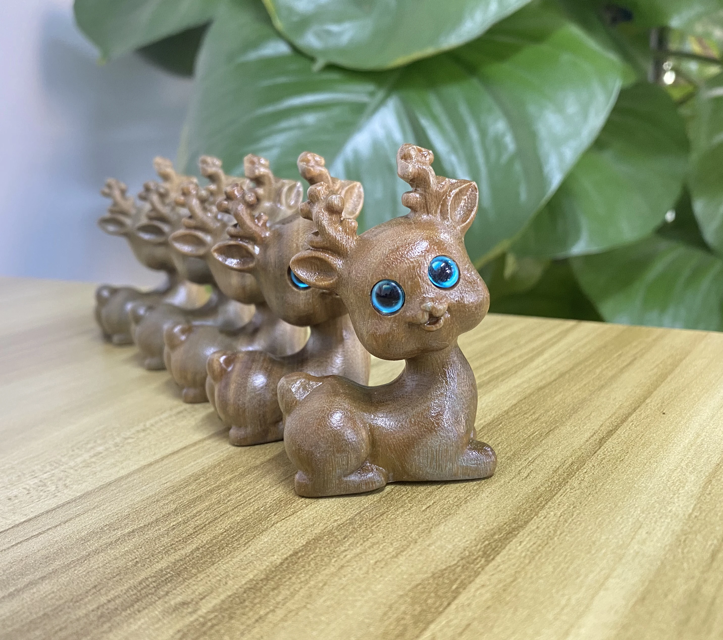 Украшение для дома забавные подарки зеленое сандаловое дерево животное резьба