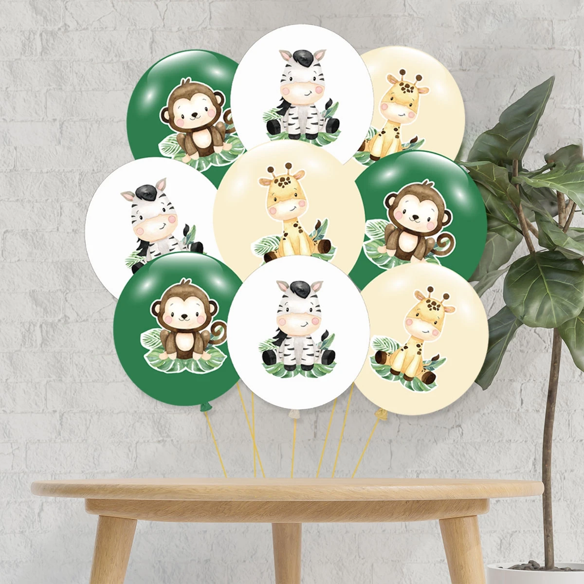 Животные воздушный шар зоопарк украшение для дня рождения джунгли сафари