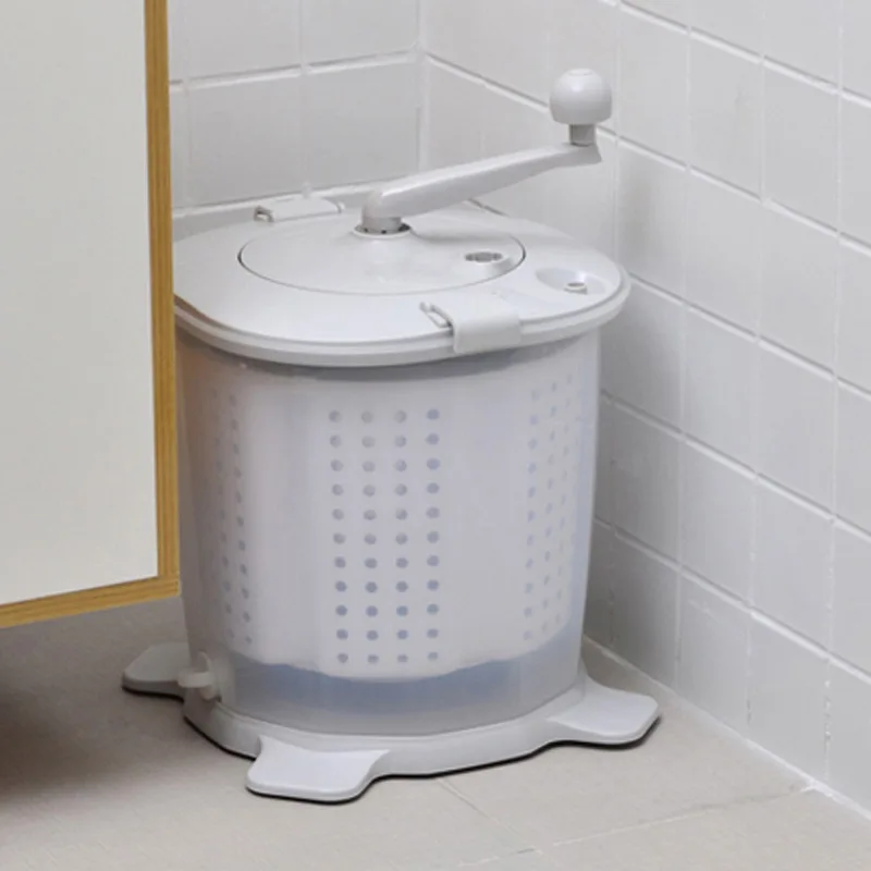 

Manual Mini Home Desktopwashing Machine Dormitory Students Electricity-free Convenient Hand Crank One Tumble Dry Washing Machine