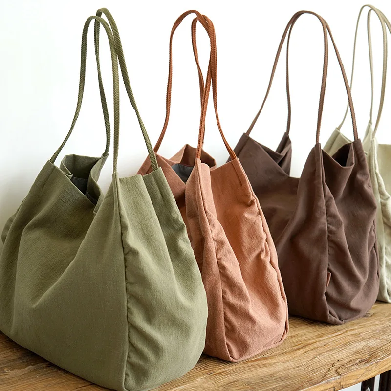 

Unisex Over Large Linen Tote Bag Women Casual Fabric Big Capacity Weekender Simplistic Top-handle Bag Lady Reusable Shopper Bag