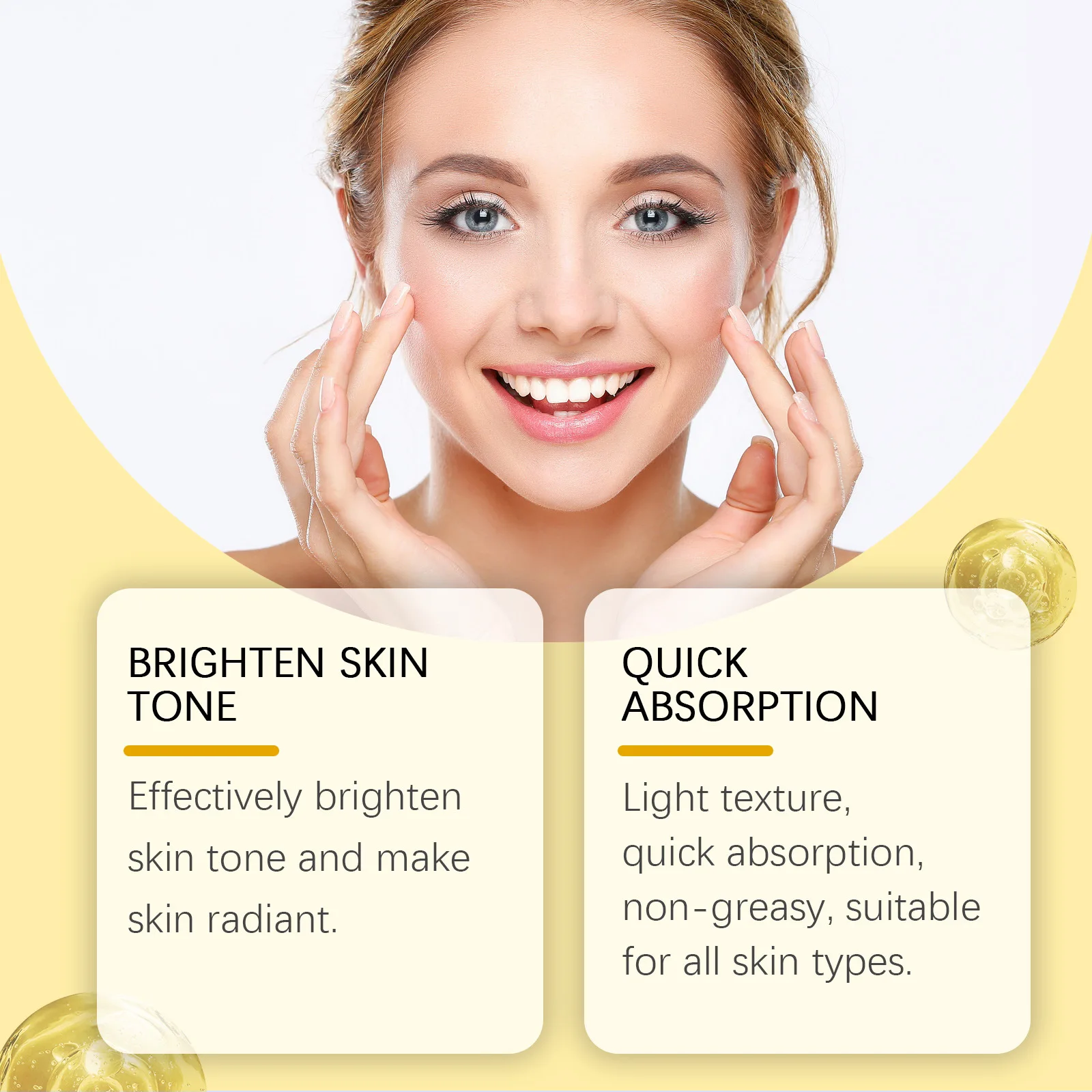 Желтое пилинг-масло осветление тускливости средство для удаления тонких линий