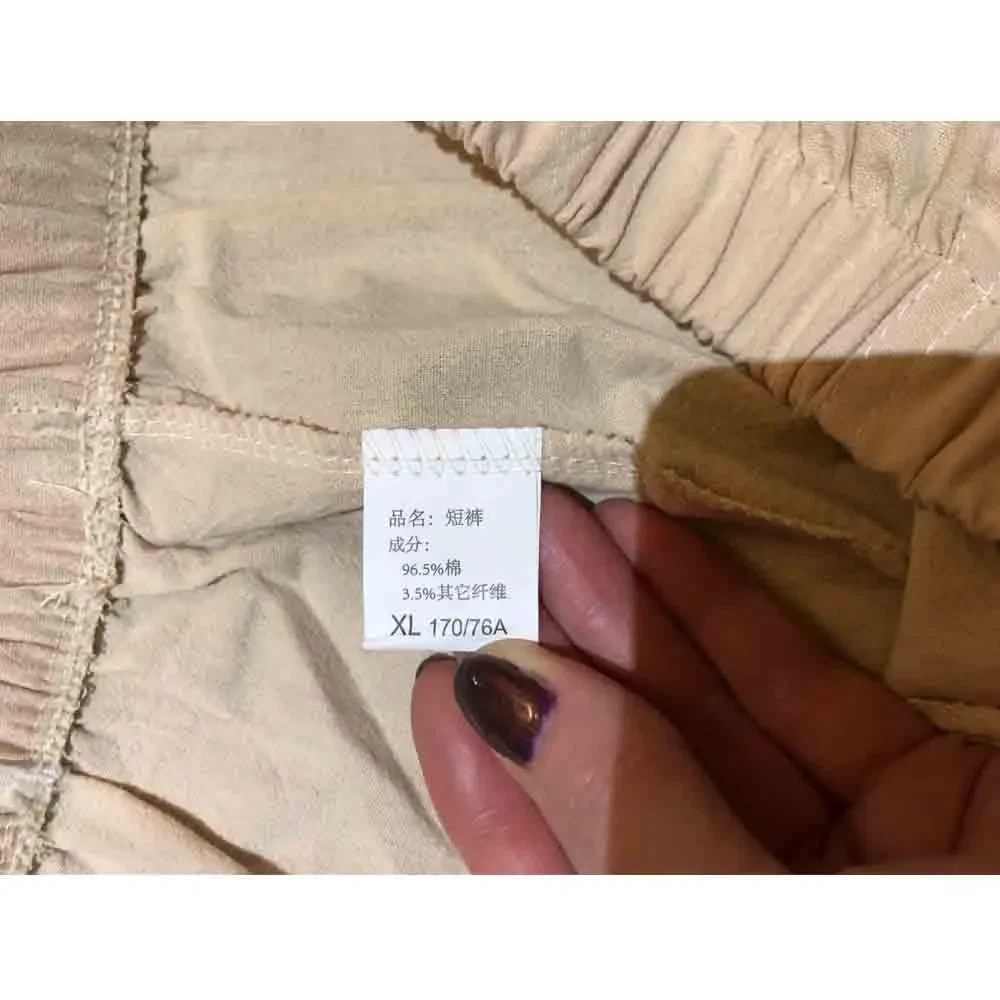 Summer Elegant High Waist Flax Shorts Women Casual Solid Wide Leg Loose Cotton Short Pants Bottom Pant Pocket Black Trouser