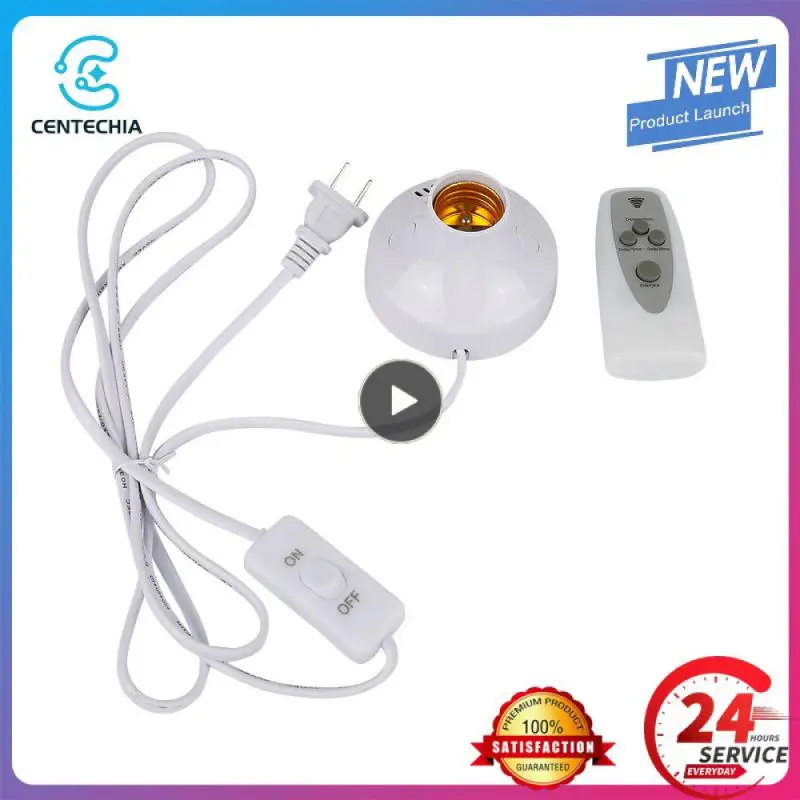 

1~8PCS Wireless remote control lamp holder E26/E27 bulb universal socket with timer remote control Try on LED/CFL lamp