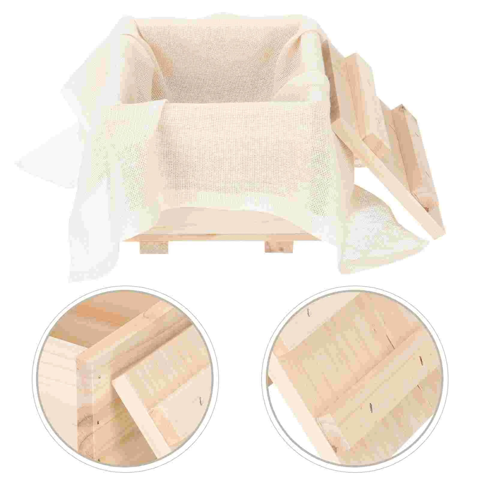 

Tofu Press Presser Maker Molds Drainer Cloth Kitchen Cheese Curd Soybean Pressing Diy Tool Mold Making Bean Box Drip Gift Lover