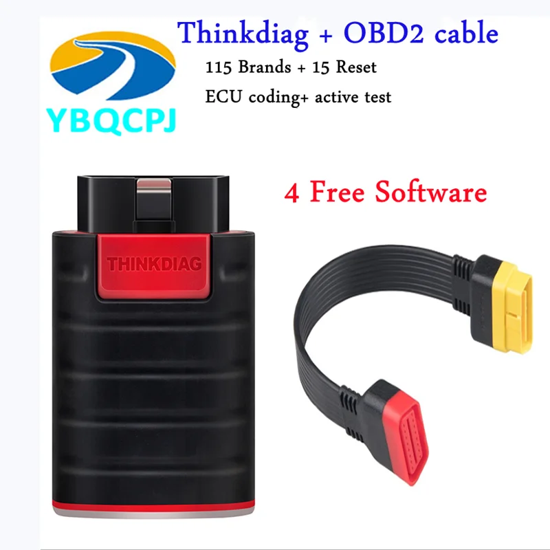 

Thinkdiag with 4 free Software Full System think diag OBD2 Code Reade Diagnosis 15 reset services PK AP200 easydiag golo