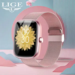 LIGE Smart Watch Women Heart Rate Monitoring Watch Call Reminder Bluetooth Call Smart Wristbands Wat