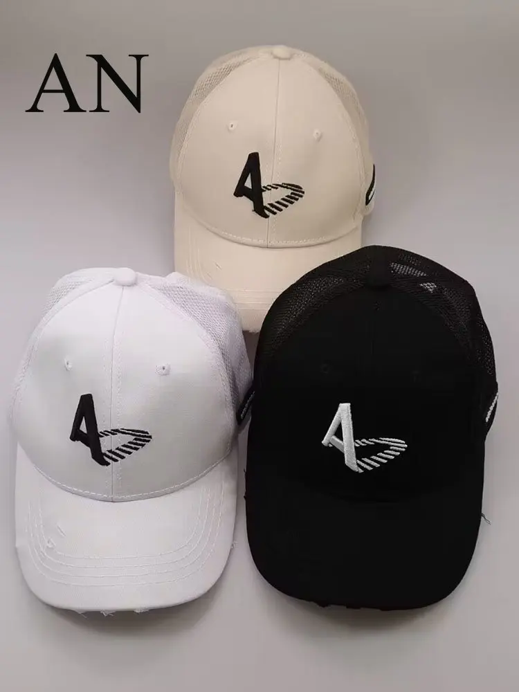 New In Summer Fashion Letters Embroidery Gauze Baseball Caps Female Male Sport Visors Sun Hat for Women Men Golf Hat Designer
