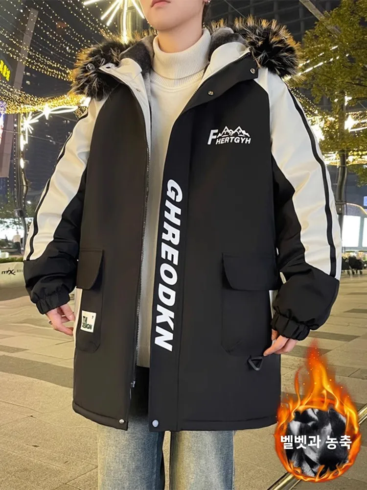 Зимнее пальто средней длины на хлопковой подкладке 3 верхняя одежда для