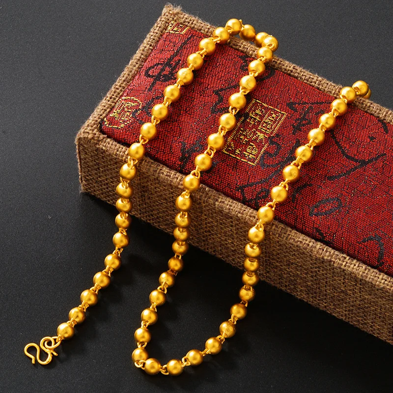 

Копия 100% натуральное золото матовое искусственное стекло латунная копия 100% настоящий золотой буддийский бисер Мужская властная копия 24k По...