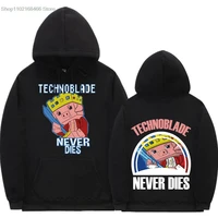 technoblade never dies merch hoodie mens women hooded sweatshirt fashion casual vintage hip hop oversized pullovers streetwear