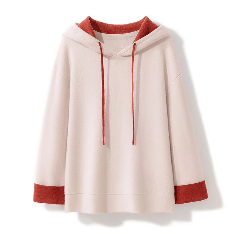 Высококачественный Повседневный пуловер 100% кашемировый женский свитер с