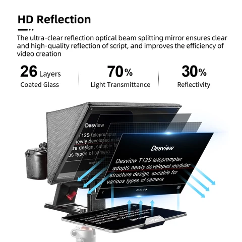 Портативный телесуфлер Desview T12S/T12