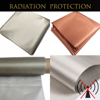 conductive copper fabric shield rfidrf emf protection pure silver fiber cloth block signals cell phone anti radiation mesh