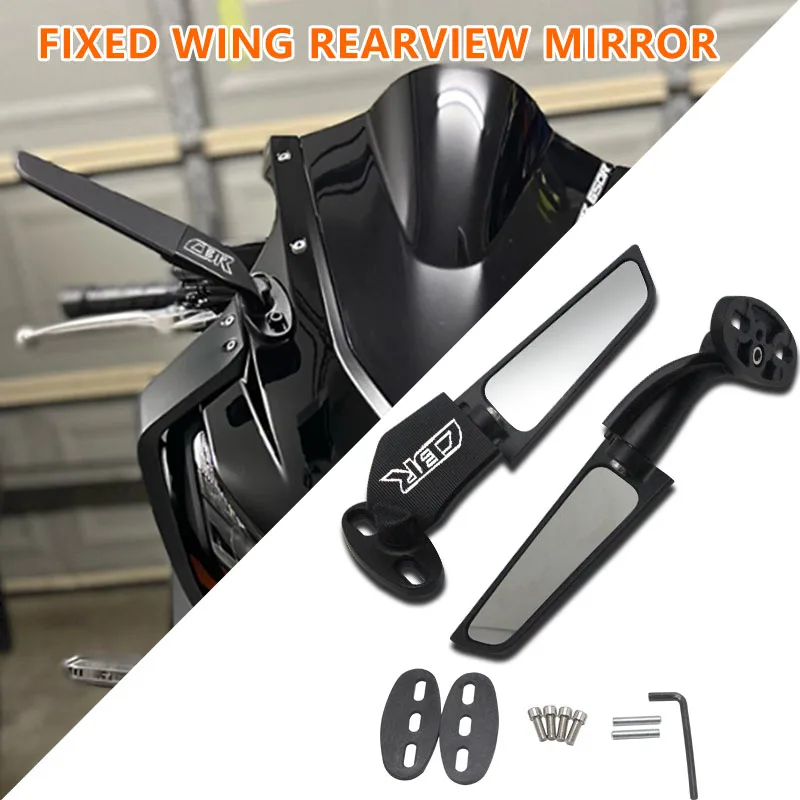 

For Honda CBR250R CBR300R CBR500R CBR600R CBR650R CBR650F Motorcycle Modified Wind Wing Adjustable 360° Swivel Rear View Mirror