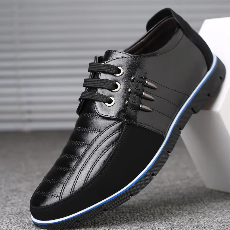

New Men's Casual Shoes Summer Autumn Leather Men Shoes Fashion Men Loafers Italy Handmade Male Business Wedding Dress Shoes