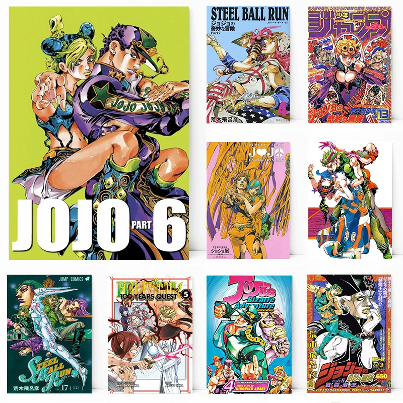 

DIY картина маслом по номерам, японское аниме, JoJo S, Необычные приключения, ручная роспись, искусство на стене, Необычные искусства