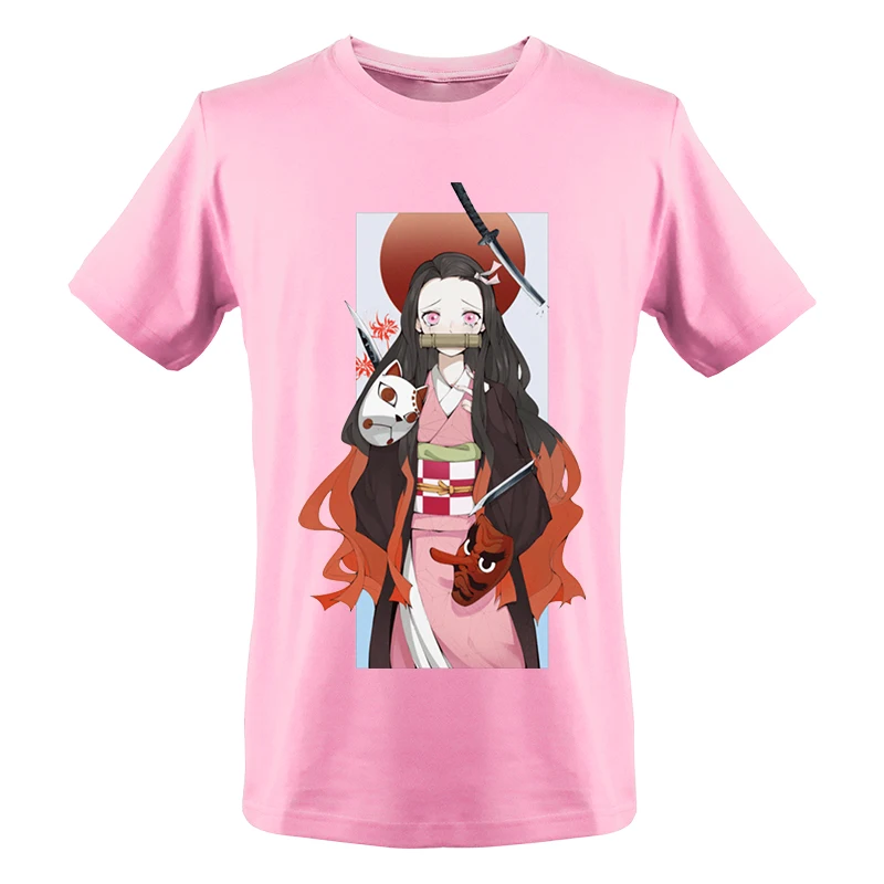 

Kimetsu Japan Anime Summer Tshirts Men Nezuko Manga Graphic Demon Slayer Tshirt Hip Hop Printed Camisa Masculina New T Shirts