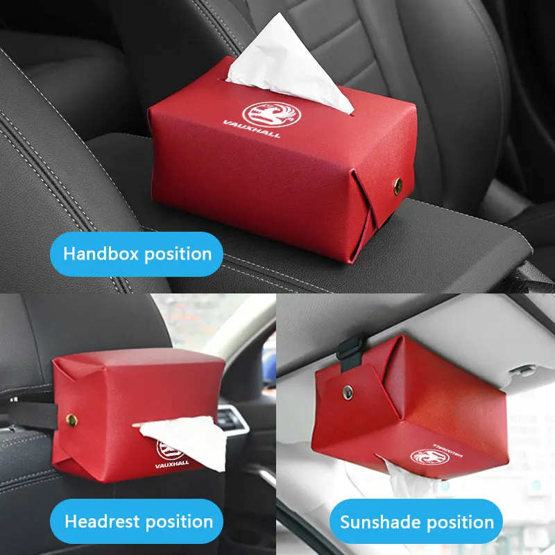 

Strap buckle type tissue box storage box For Vauxhall Opel Corsa D Astra G GTC J H Vectra Zafira Meriva Junior car Accessories