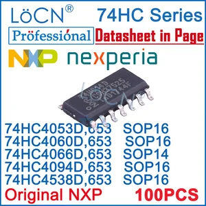 NEXPERIA NXP 100PCS Original 74HC4053D 74HC4060D 74HC4066D 74HC4094D 74HC4538D SOP14 SOP16 74HC4094D, 653 74HC4538D, 653 LoCN