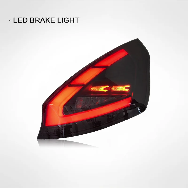 Фото 2 шт. задних фонарей для Ford Fiesta MK7 ST SE 2009-2015, модифицированные светодиодные задние фонари в сборе №4
