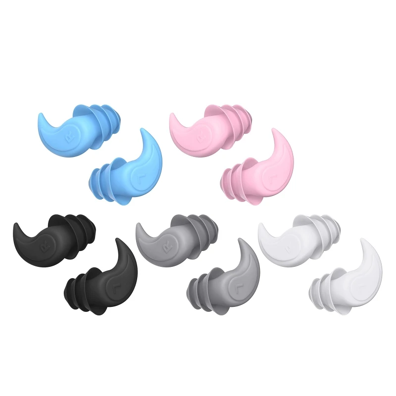 

Noise Reduction Silicone Earplugs Anti-noise Hear Protective Ear Plugs Isolate the Noise for Swimming Snorkeling Surfing