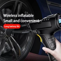 car air compressor 120w rechargeable wireless inflatable pump portable air pump car tire inflator digital for car bicycle balls