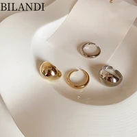 bilandi trendy jewelry metal rings for women female hot sale simply design open adjustable rings for party gifts