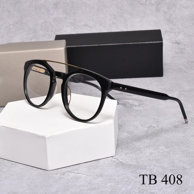 

Thom brand round Pilot Optical Eyeglasses frame TB408 Prescription women men Glasses Frames Myopia Eyewear for men women