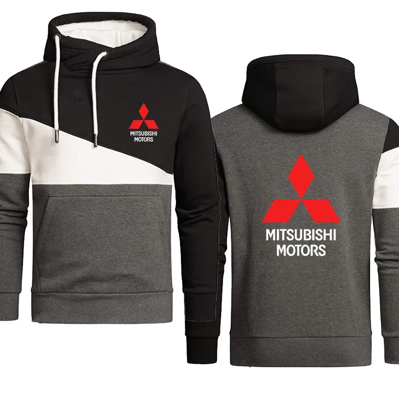 

Autumn 2022 New Men&amp Hoodie Sweatshirts Mitsubishi car logo print Hip hop street men&amp clothing casual high quality tops