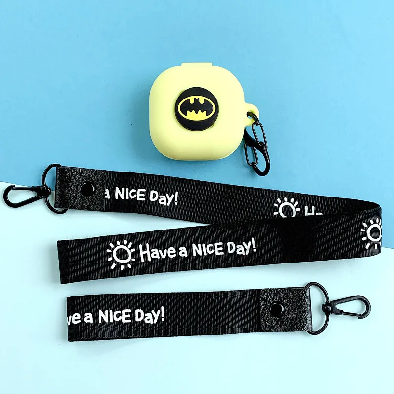 Чехол-брелок для Samsung Galaxy Buds Live Pro 2 Аксессуары для защиты от падений и ударов из мягкого силикона для наушников.