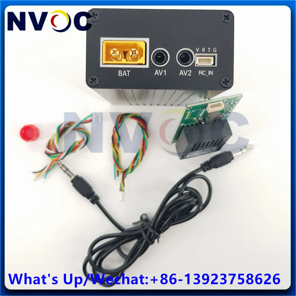 Фото Универсальная версия HD-1Ch TTL DC 5,5-26 В SM FC 1310/1550 нм 20 км оптический приемопередатчик с видеоволоконным модулем AHD + CVBS для FPV дрона №1