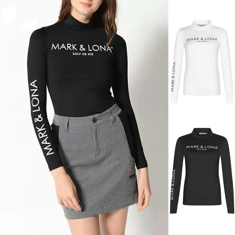 

2022 Golf Clothing Winter New Women's Bottoming Shirt Long-Sleeved Warm Stretch Sports Training High-Quality Wear-Resistant Top
