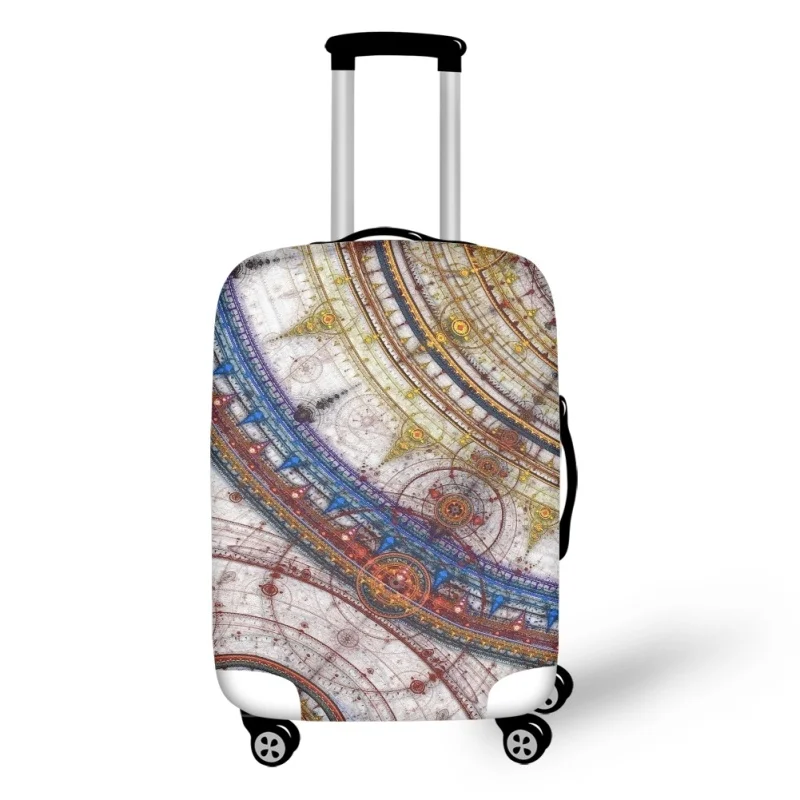 

Map Atlas Print High Quality Luggage Covers Elastic Detachable Travel Accessories Kids Adult Maletas de viaje
