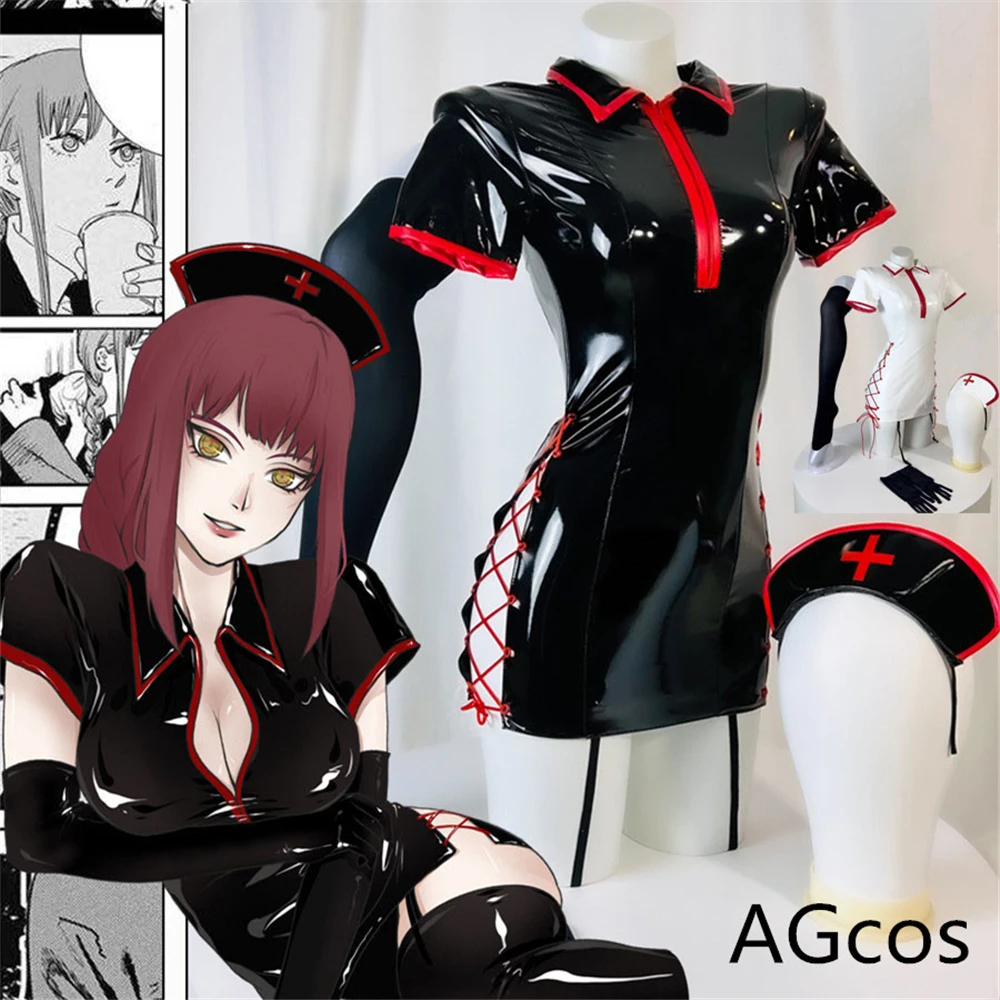 AGCOS оригинальный дизайн темное платье медсестры косплей костюм женские