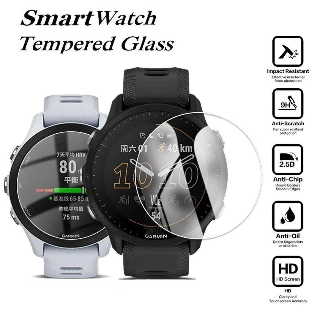 

3Pcs/lot Tempered Glass Film For Garmin Forerunner 255 255S 955 Tactix 7 Enduro 2 Anti-Scratch Ultra Clarity Screen Protective