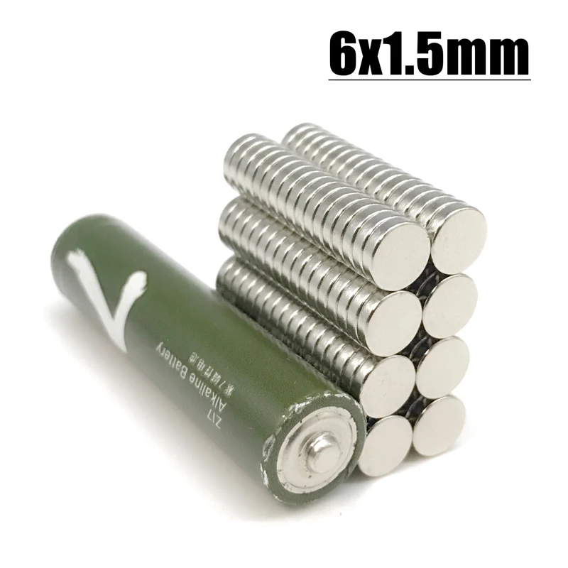 Неодимовый магнит 6x1 5 мм 10-10000 шт