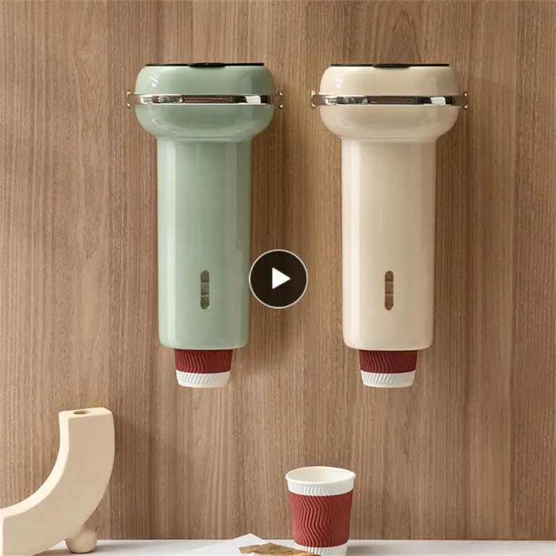 

Storage Rack Cup Fetcher Strong And Not Easy To Fall Off Newly Upgraded Acrylic Glue Automatic Cup Dropper Dustproof Household