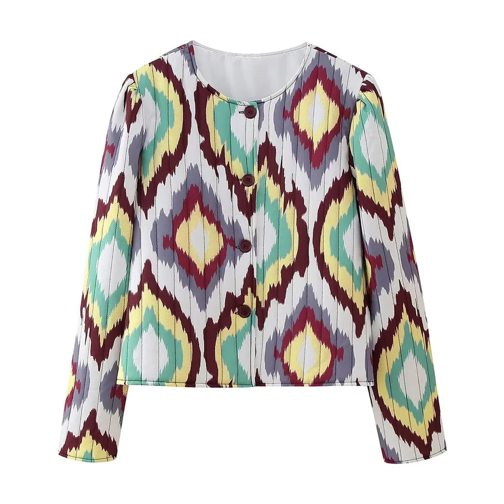 Новинка весна-лето Лидер продаж Женская одежда темпераментный принт стеганое