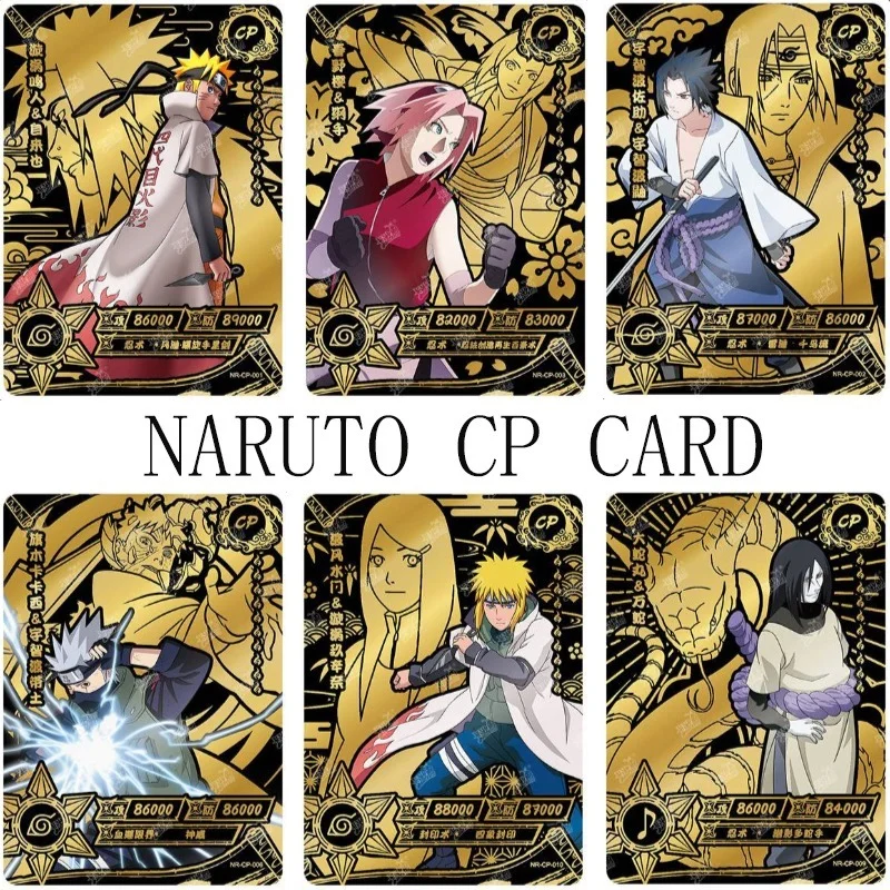 

Original Naruto Black Gold Cp Card Holder Jiraiya Uchiha Sasuke Uzumaki Naruto Anime Figure Game Collection Card Kids Toys Gift