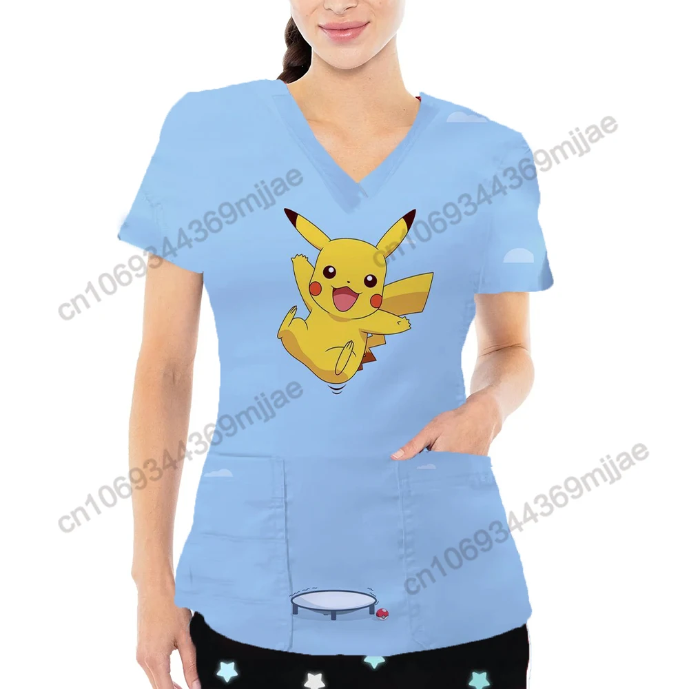 

V-neck Pocket Comfort Graphic Tees Y2k Tops Women's T-shirt Woman Clothes Funny T Shirts T-shirts for Women Y 2k Vintage Tshirt