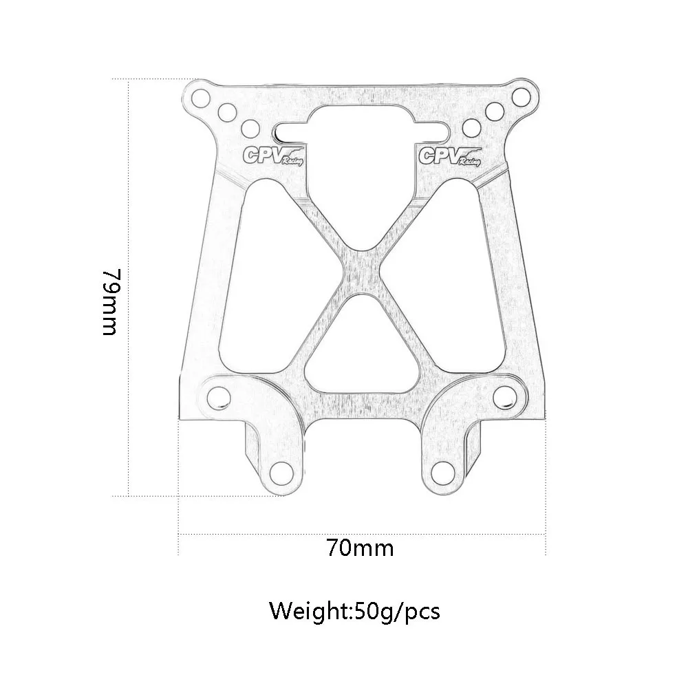 Алюминиевая передняя и задняя амортизационная башенная Демпферная пластина #85060