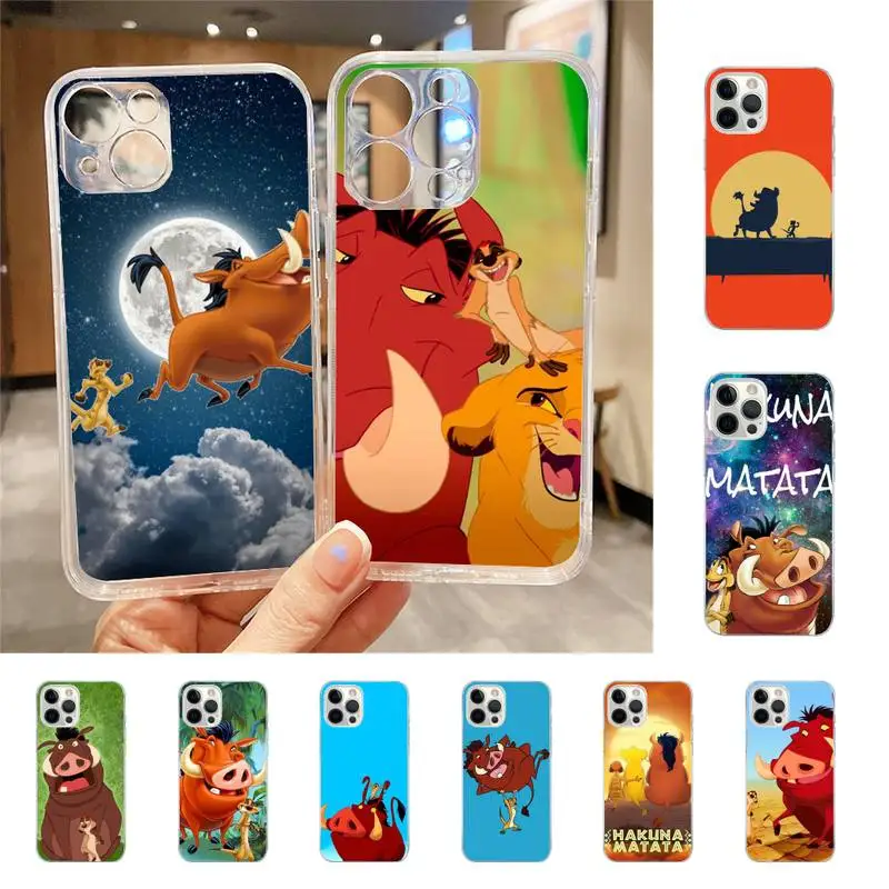 

The Lion King Pumbaa Phone Case For Iphone 7 8 Plus X Xr Xs 11 12 13 Se2020 Mini Mobile Iphones 14 Pro Max Case