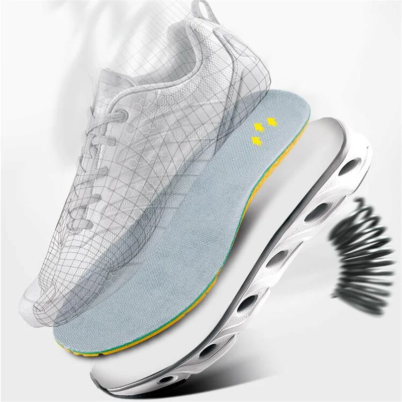 

SUNVO Breathable Running Cushion Insoles For Feet Orthopedic Pad Memory Foam Insoles For Shoes Mesh Stretch Deodorant Man Women