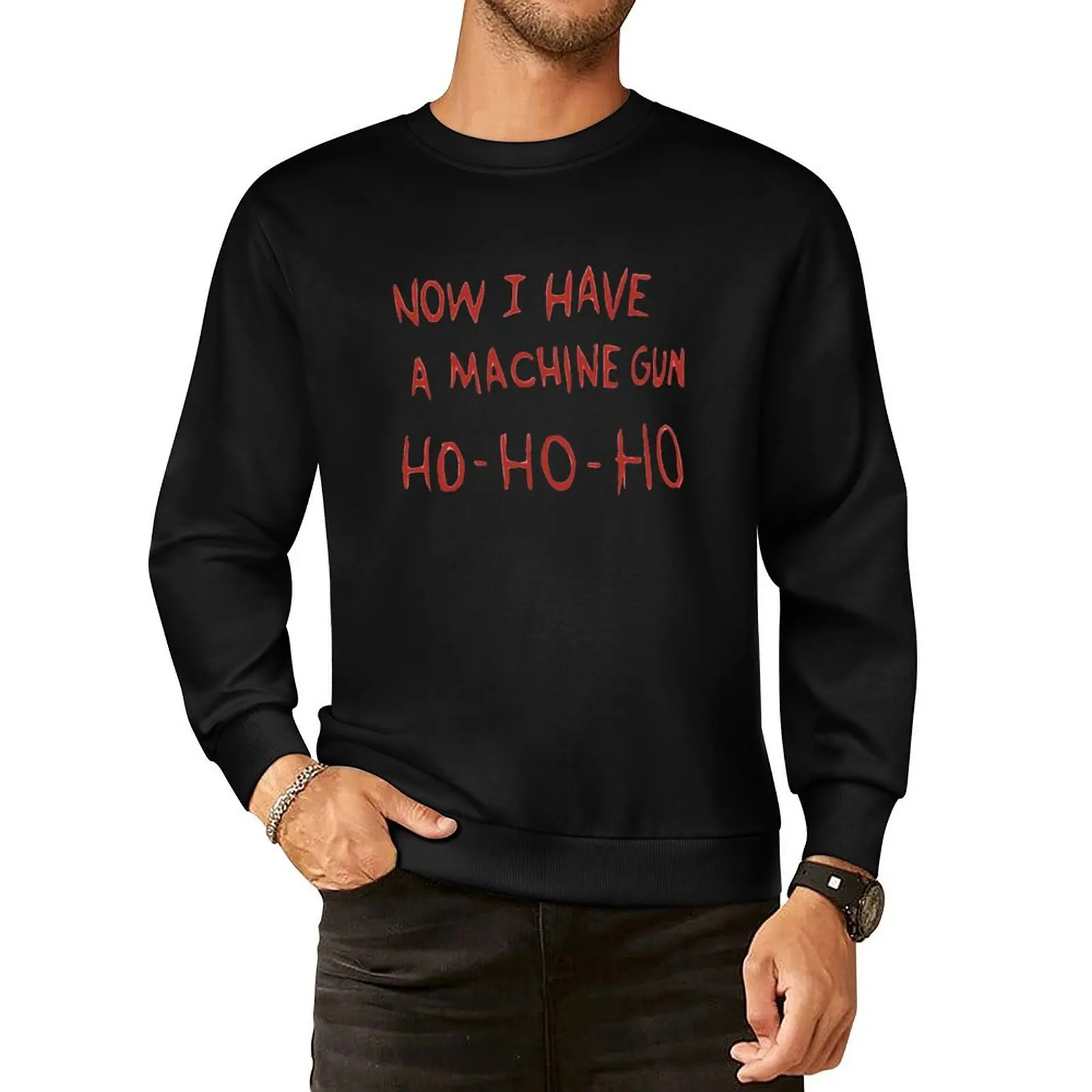Рождественский свитер Die Hard Now I Have A Machine Gun Ho Is Christmas Movie Scene T Pullover Hoodie