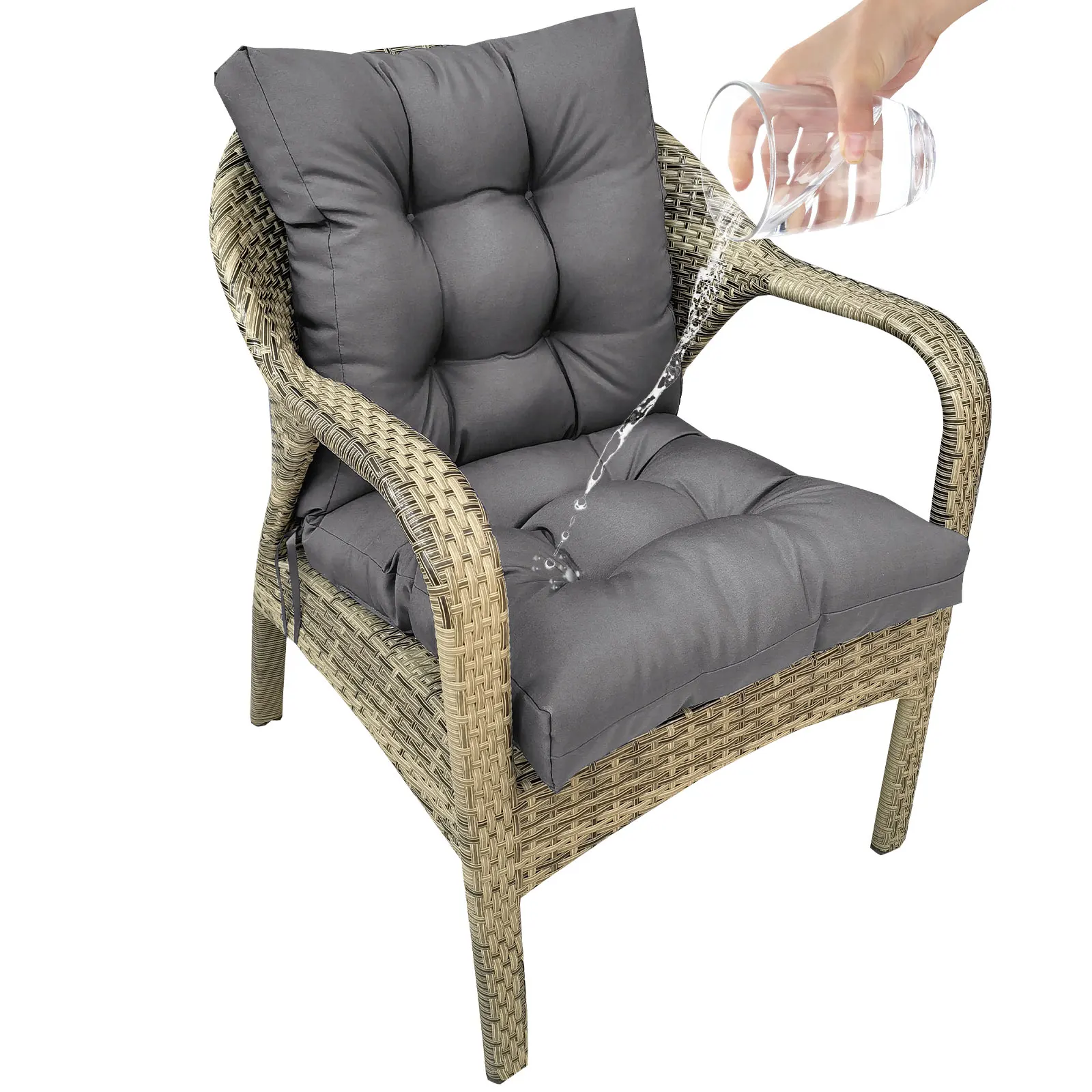 Cushion Thicken Durable Garden Terrace Dining Chair Cushion 