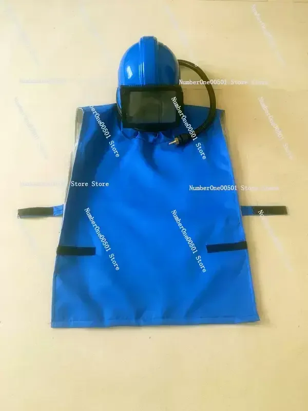 Пескоструйный шлем пескоструйный капюшон с воздушным дыхательным шлангом